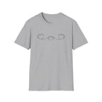 2 Coffee Cups linking to Football T-Shirt