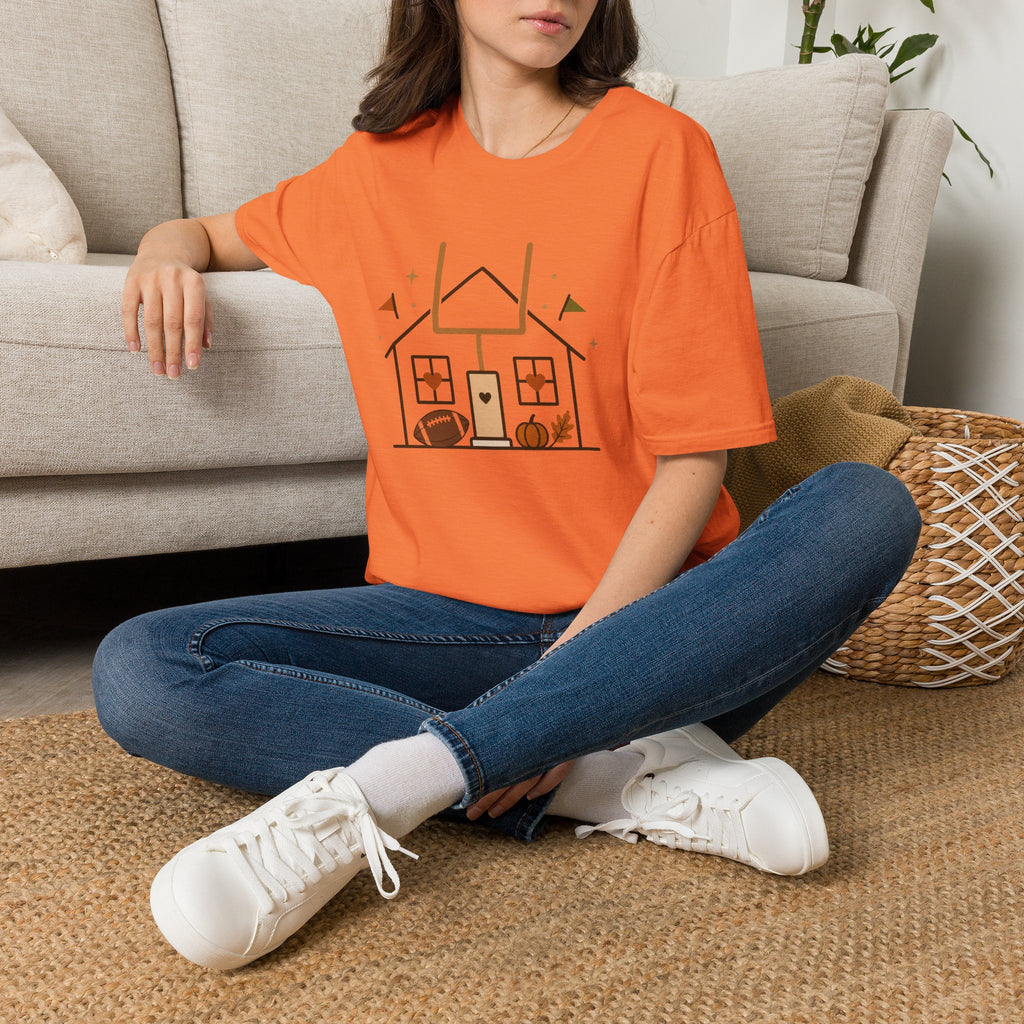 Home, Football, Pumpkin T-Shirt