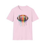 Football Dripping Colorful Paint T-Shirt