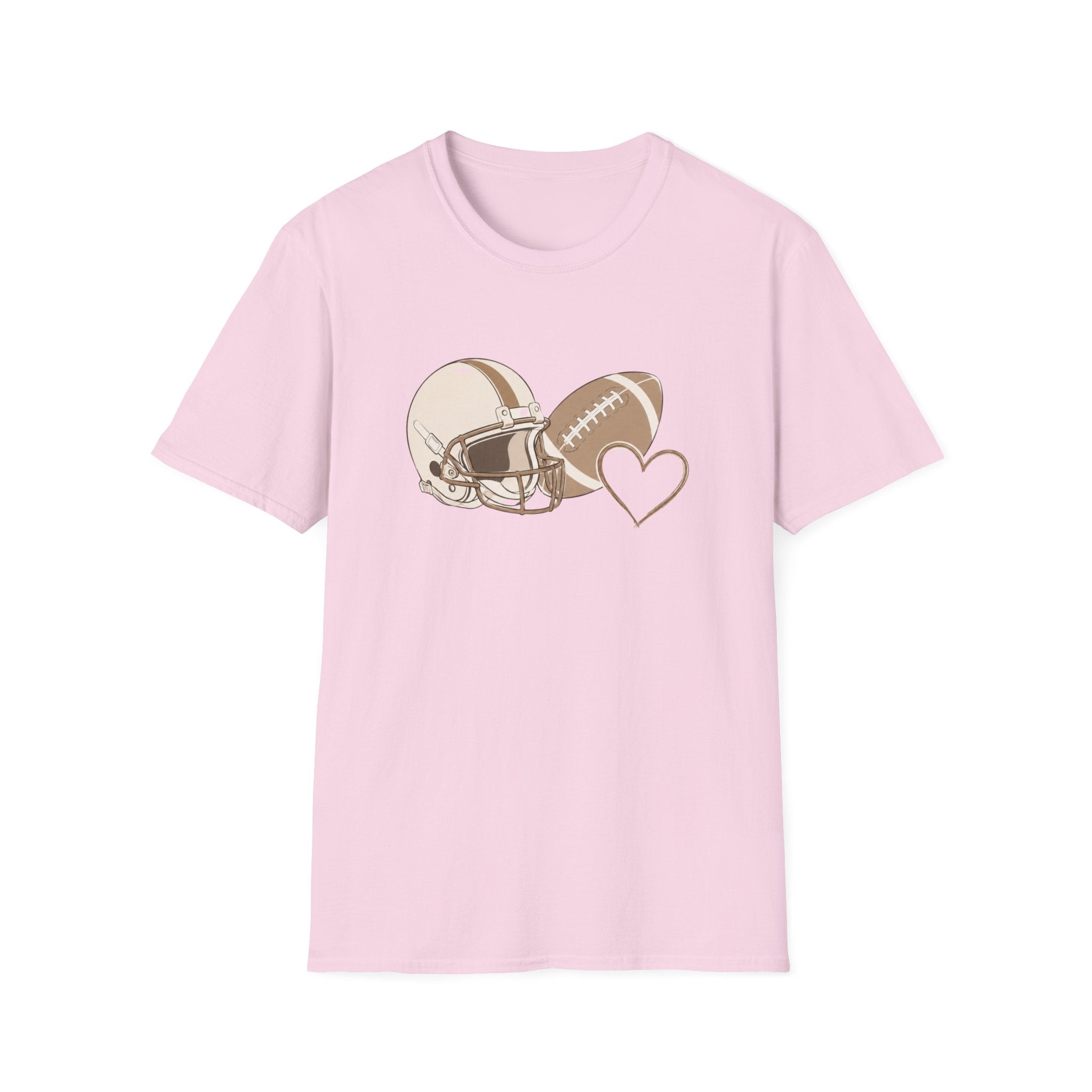 Football, Helmet, Heart T-Shirt
