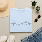 Heartbeat with Heart & Football T-Shirt