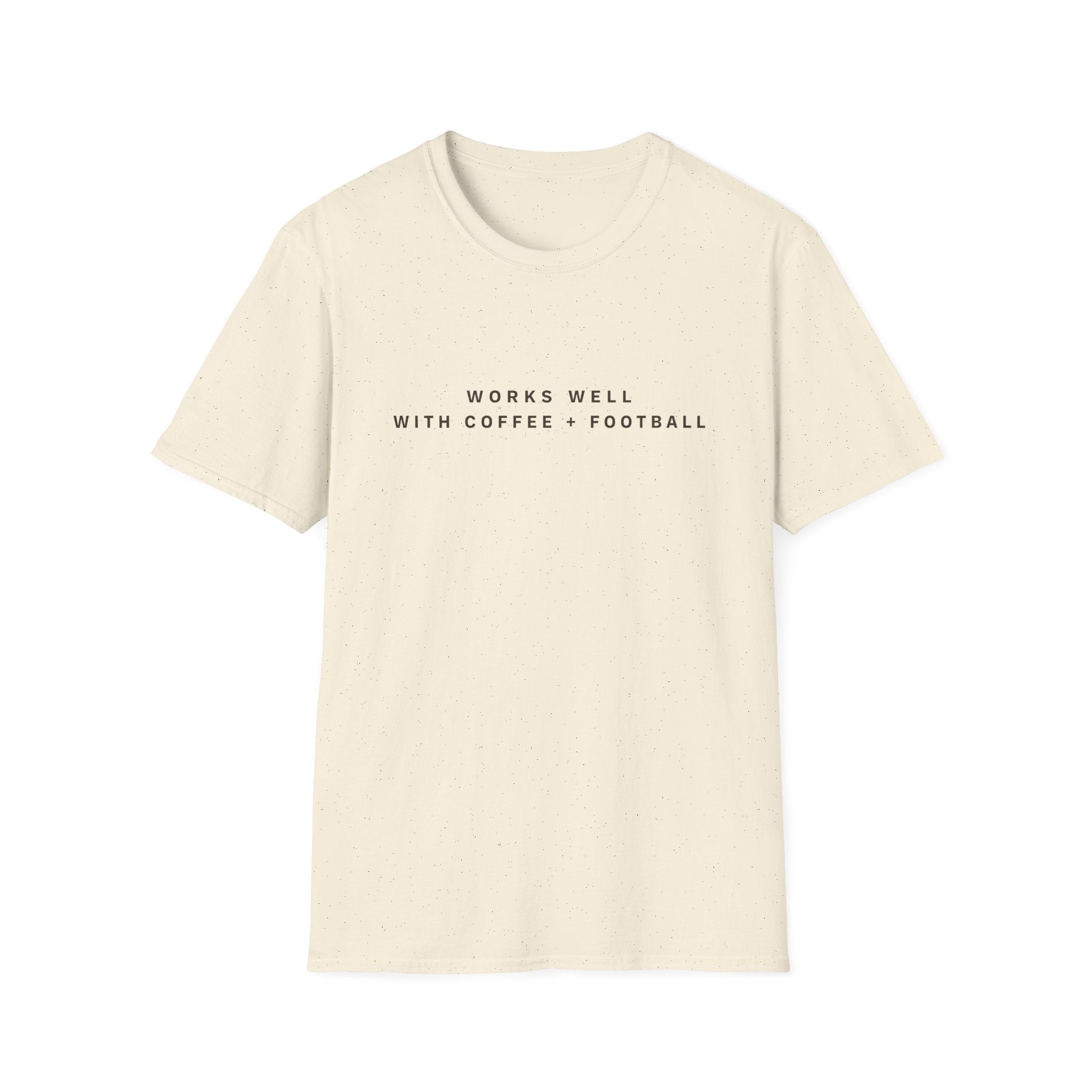 Works Well with Coffee + Football T-Shirt