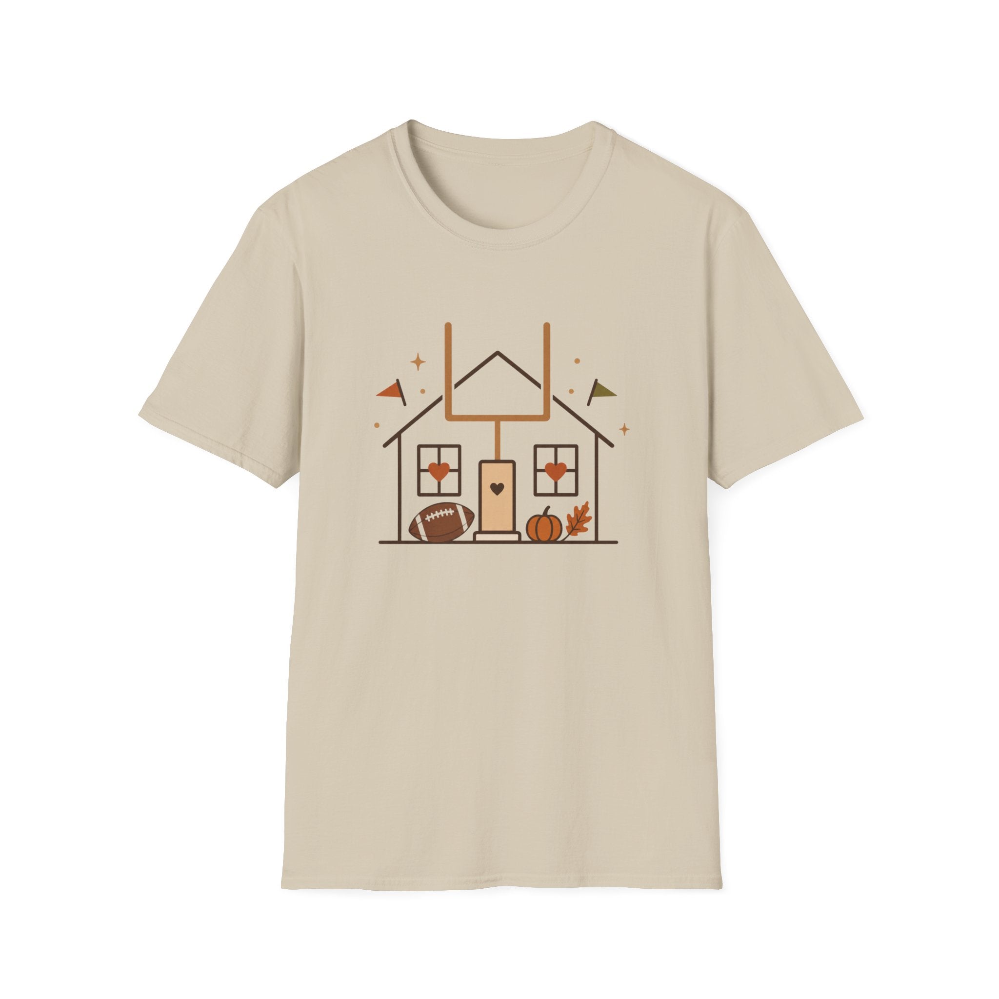 Home, Football, Pumpkin T-Shirt